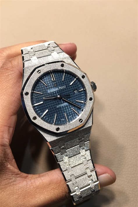 frosted Audemars Piguet royal oak